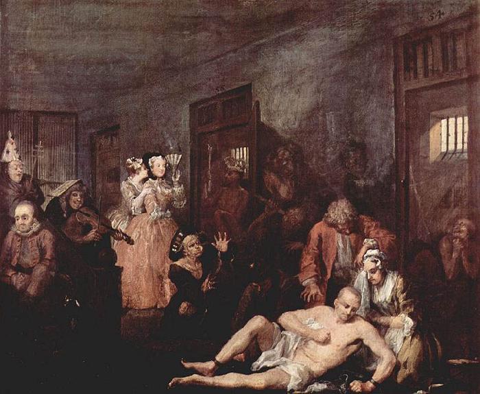 William Hogarth Das Irrenhaus oil painting image